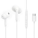 MAS CARNEY Auricolari con Filo USB C TI6, Cuffie In-Ear con Filo e Mic Auricolari Cavo TipoC per iPhone 15 16 17 Pro Max Air iPad Cuffie Type C per iPhone 16e 16 Plus 16Pro 15 Pro Max 15Pro Samsung