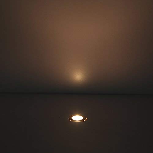 Qaca 0.7" Tiny Warm White Led Deck Light Kit, Stainless Steel Waterproof Recessed Wood Decking Stairs Garden Yard Patio Decor Lamp Low Voltage Outdoor Led Lighting, Pack Of 30 #TOP7