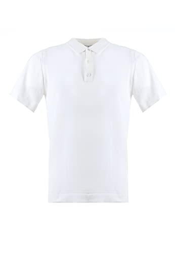 Polo fil demi manche blanc taille XL haut de gamme en coton respirant