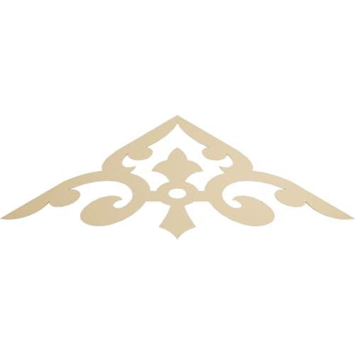 Ekena Millwork GPP072X021X100WHI Whitman Architectural Grade PVC Gable Pediments, 72"W x 21"H x 1"P (7/12) Pitch