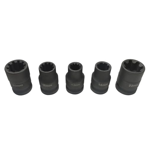 Image of Brake Caliper Socket Set 5PCS Brake Pad Screw Replacement Fit For VW Fit For Audi Fit For Porsche