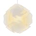 kwmobile Lampadario Puzzle DIY Sfera Moderna Ø 28 cm - Paralume per Lampada a Sospensione e da Terra - Illuminazione Interni Design Moderno - Bianco