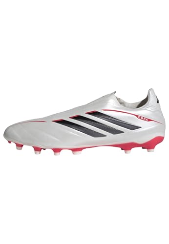 adidas Mixte Copa Pure IV League Laceless Firm Ground Football Boots, Zero met./Core Black/Lucid Red, 45 1/3 EU