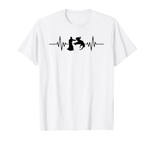 Aikido luchador Aikido Heartbeat Aikido Camiseta