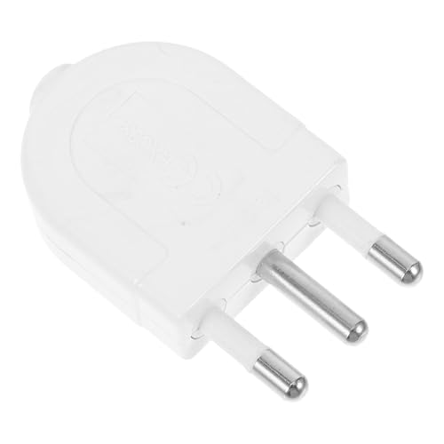 Alipis Enchufe Italiano de 3 Clavijas Conexión a Tierra 16a Desmontable para Corriente Alta Potencia Uso Doméstico y Viaje 1 Unidad Estándar Ac250v