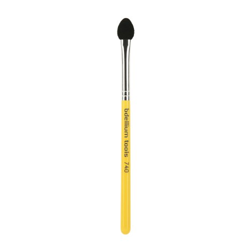 Bdellium Tools Professional Makeup Brush - Travel 740 Sponge Applicator - Short Wooden Handle for Convenient Travel, For Eyeshadow Application (Yellow, 1pc) Bdellium Tools Professional Makeup Brush - Travel 740 Sponge Applicator - Short Wooden Handle for Convenient Travel, For Eyeshadow Application (Yellow, 1pc)