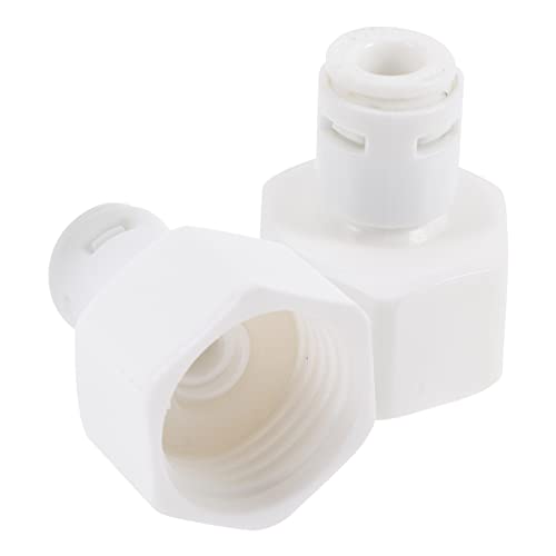 HEALLILY 2pcs Water Purifier Hose Connector Quick Connect Fittings for Water Systems Pe Material Easy to Install