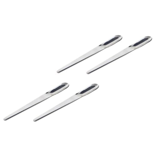 SMASOLO 4pezzi Cucchiaini Mini Per Caffè in Acciaio Inossidabile Cucchiai Da Dessert e Gelato Piccoli Design Ergonomico Bordi Taglienti Per Mixaggio Sicuro