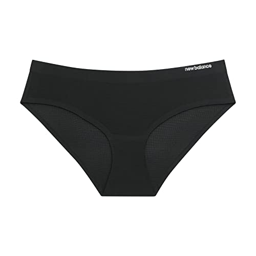 New Balance Women's Breathable Hipster Panty 3-Pack, Stretchable Durable Underwear, Black/Pigment/Desert Rose, Medium #TOP1