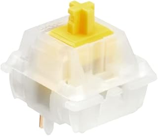 Joyibay 70 PCS Milky Yellow Pro Switches, 5-Pin Pre-lubed Linear Switches for All MX Mechanical Keyboards, Compatible Key Switches