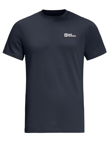 Jack Wolfskin Herren Essential M T Shirt Shortsleeve, Night Blue, S EU – Ansicht 6