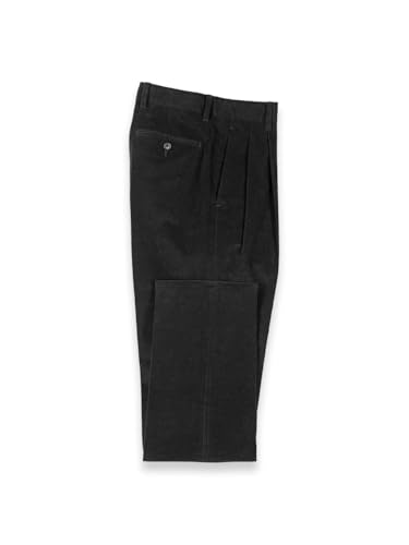 Paul Fredrick Men's Cotton Stretch Corduroy Pleated Pants