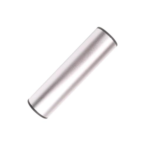 Cylinder Sand Shaker Rhythm Musical Instrument – 85mm Metal Accompaniment Percussion for Classroom & Ensemble Use (Silver 192mm)
