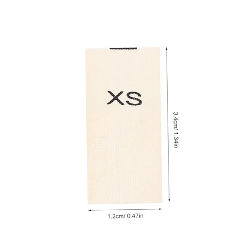 1400 Étiquettes Vêtements Coton Beige XS Couture pour création - 3