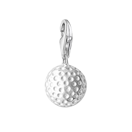 LDGSUPH Pendentifs Breloques Balle De Golf, Pendentif en Argent Sterling 925 Compatible avec Bracelets Et Colliers, Cadeau for Femmes Et Hommes