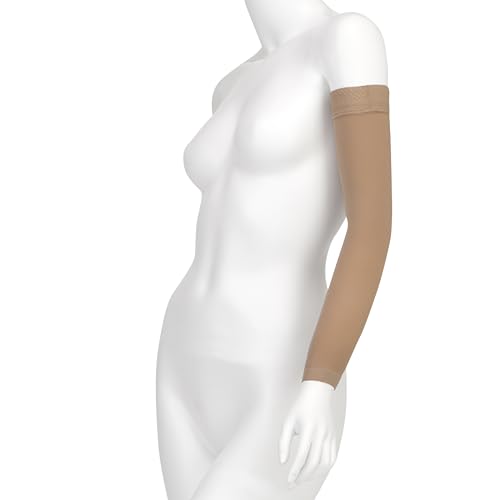 1 (I) Juzo Soft 2002CG Armsleeve 30-40mmHg w/ Silicone Top Band Model: 2002MXCG - MAX, Size: I - Extra Small, Length: R-Regular, Color: Beige 14 by Juzo