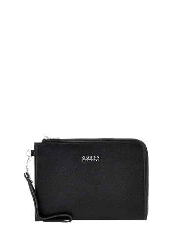 Pochette GUESS Bath Medium en noir profond aux finitions soignées de luxe