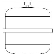 Vaillant 302428 - Vaso di espansione per impianto di riscaldamento a energia solare, 35 l