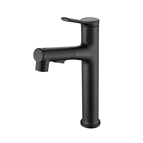 Mitigeur de lavabo avec pulvérisateur extractible en cuivre fin
