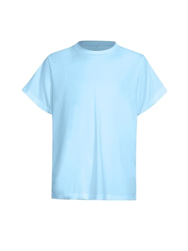 FEESHOW Basic Tshirts for Boys Girls Quick Dry Short Sleeve Crewneck Tshirts Workout Running Athletic Tee3