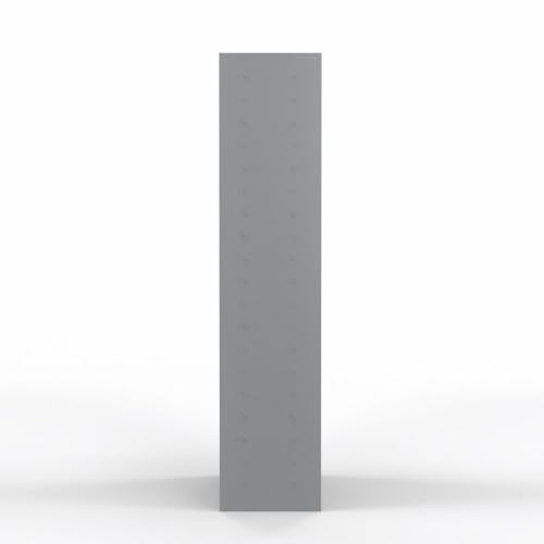 Spacio Bergen Armario Metálico con Cerradura y Estantes Ajustables, Ideal para Oficina, Almacén y Hogar | Seguridad y Archivo Diseño Resistente en Acero (180x80x40cm) - imagen 4