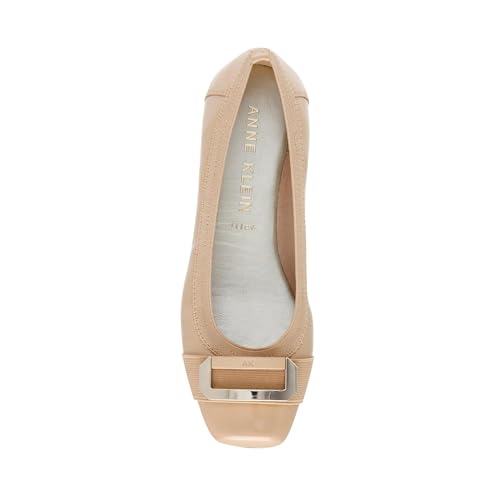 Image of Anne Klein Uplift Flats for Women - Textile Upper and Lining - Stretch Collar - 90 Flexibility - Square Cap Toe