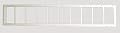 USA Made Shed Transom Window 10" x 72" White Flush Tempered Glass