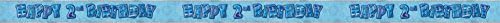 Unique Party 55433 - 66cm Hanging Swirl Glitz Blue Birthday Decorations, Pack of 6