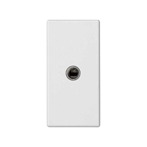 Plaque K45 1/2 module avec connecteur mini jack 3.5mm et connexion à vis