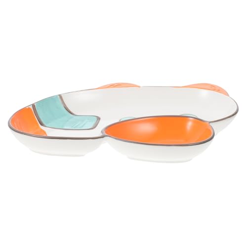 Toddmomy 1Pc Airplane Shaped Ceramic Meal Dish for Durable Cartoon Food Holder for Snack and Table Decoration Housewarming Present for Friends