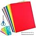 Supla 48 Sheets 12 Colors EVA Foam Handicraft Sheets 2mm Thick Craft Foam Sheets 9" x 12" Assorted Colorful Crafting Sponge with Stencils Ruler Scissor for Classroom Party Kids Art & Crafts Projects
