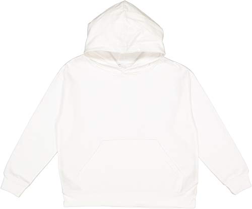 Lat Apparel Youth Pullover Fleece Hoodie - X-Large - White #TOP4