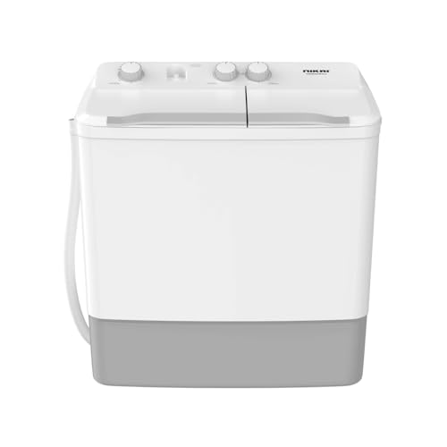 Nikai 7 Kg Semi Automatic Twin Tub Washing Machine, Silent Operation, Rust Proof Body, Quick Wash, NWM0900SPN24