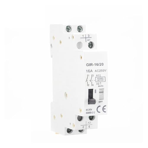 Image of GIR Mechanical Impulse Relay Household Bistable Latching Control Relay 1P 2P 16A 1NO 2NO Coil 230V AC 110V DC(1NO)