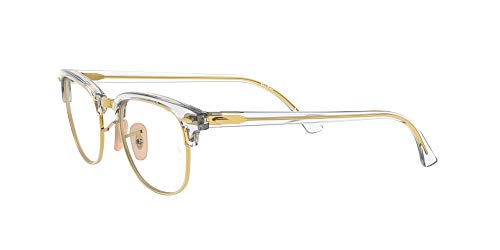 ARMAÇÃO OCULOS GRAU RAY BAN CLUBMASTER RB5154 5762 51 TRANSPARENTE DOURADO