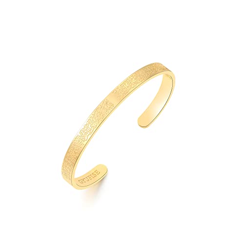 Gyufise 1 Pack Ayatul Kursi cuff Allah Islam Muslim Arab Gift Bracelet Quran bracelet Protective Bracelet Gold Bracelet
