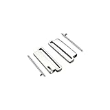 Generic Stainless Steel Watchband Connectors - 4 Pack: Assorted Colors, Sizes: 18mm/20mm/22mm INSANELY PARACORD (For 20mm (Single Pack), Silver)