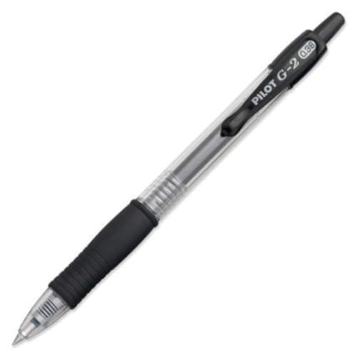 Bolígrafo Pilot G2 Gel Negro Punto Ultra Fino 6 unidades miniatura 1