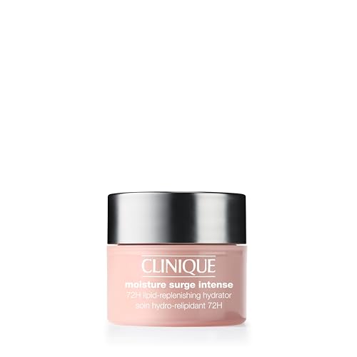 Clinique Moisture Surge Intense 72H Lipid-Replenishing Hydrator Face Moisturizer With Aloe Water + Cica | Hydrating + Moisturizing, Mini Travel Size, 0.5 Fl Oz
