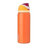 Owala FreeSip Insulated Stainless Steel Water Bottle with Straw for Sports, Travel, and School BPA-Free Sports Water Bottle, 32 oz, Citrus Crush