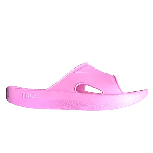 TELIC Unisex Recharge Slides - Pillow-Soft, Arch Supporting, Lightweight, Waterproof, Shock-Absorbing - Perfect for Beach, Pool & Everyday Wear