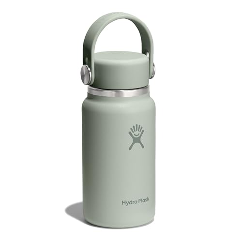 Hydro Flask – Micro Hydro 200 ml (6.7 oz) – Auslaufsichere, isolierte Mini-Flasche mit Clip-On-Trageriemen – Kalt & heiß bis zu 7 Std. – Kompakt & robust – Agave