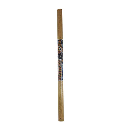 Didgeridoo en Bambou peint motif Salamandre -120cm