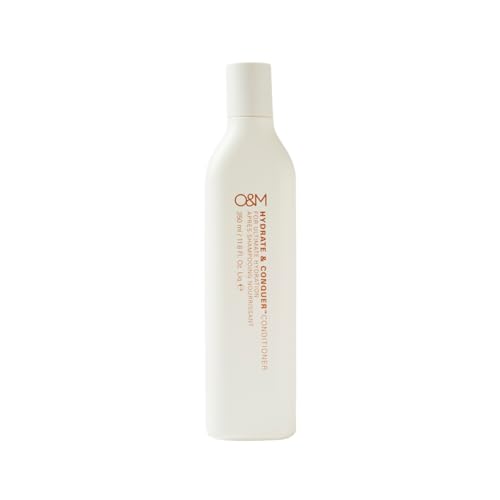 O&M Hydrate & Conquer Conditioner 350 ml – Après-Shampooing Hydratant Cheveux Secs, Protection Couleur, Certifié PETA