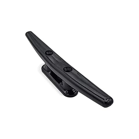 Simplified Living 8 inch Dock Cleat. Weatherproof Black Nylon Boat Cleat Tie Downs - 4 Pack. Cover