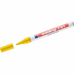 Edding 751 gelb 10 (S) Paint Marker Paint Marker – Gelb, Weiß, Gelb, 1 mm, 2 mm, 10 PC (S))