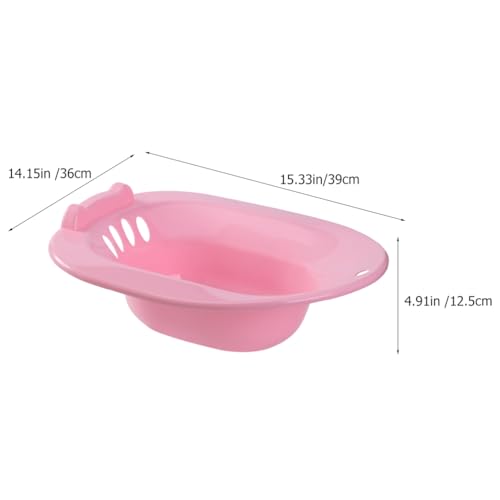 Healvian Sitz Bath for Toilet Seat,Sitz Bath for Hemorrhoids,Postpartum Care Sitz Bath,Reusable Care Basin,Sitz Baths Salts Bowl,Hip Bath Basin,Postpartum Care Tub Hip Bath Bowl,Toilet Seat Tub