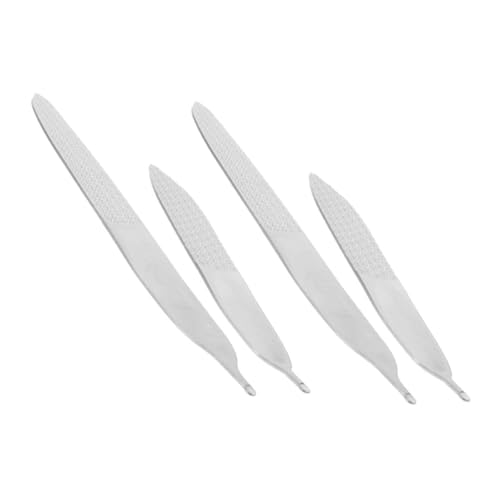 Beavorty 4Pcs Portable Nail Files Double Sided Manicure Buffing Tools for Smooth Edges and Nail Care for Natural Nails The Go