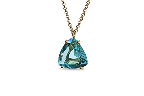 Collier Topaze Bleue en argent 925 fait main pour un style unique - 5