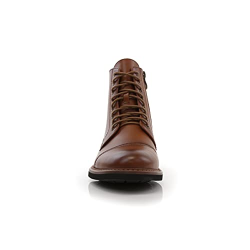 Image of Polar Fox Men's Ankle Dress Boots | Lace-up Casual Fashion Boot Collection | Cap Toe & Plain Toe Styles |